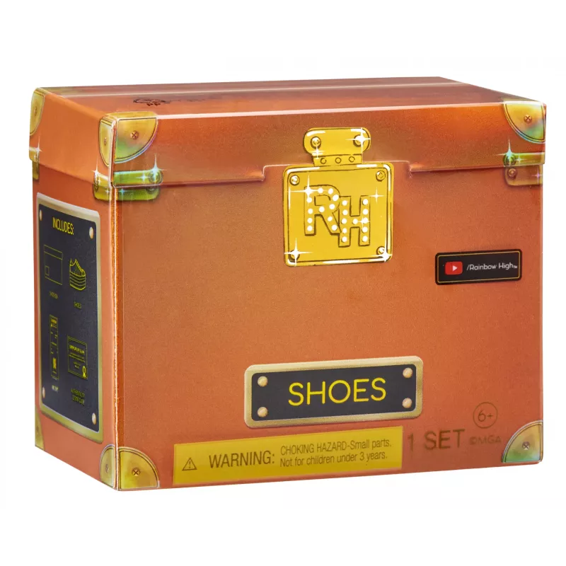 Rainbow High Accessories Studio Series 1, sortido S em PDQ sapatos para bonecas