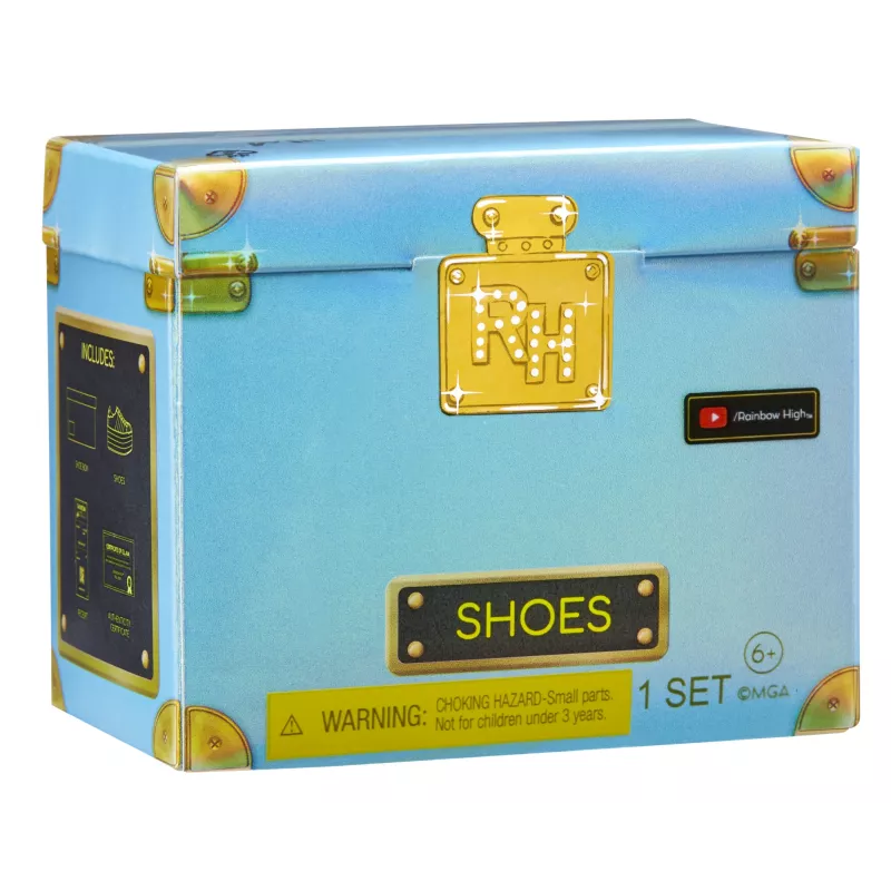 Rainbow High Accessories Studio Series 1, sortido S em PDQ sapatos para bonecas