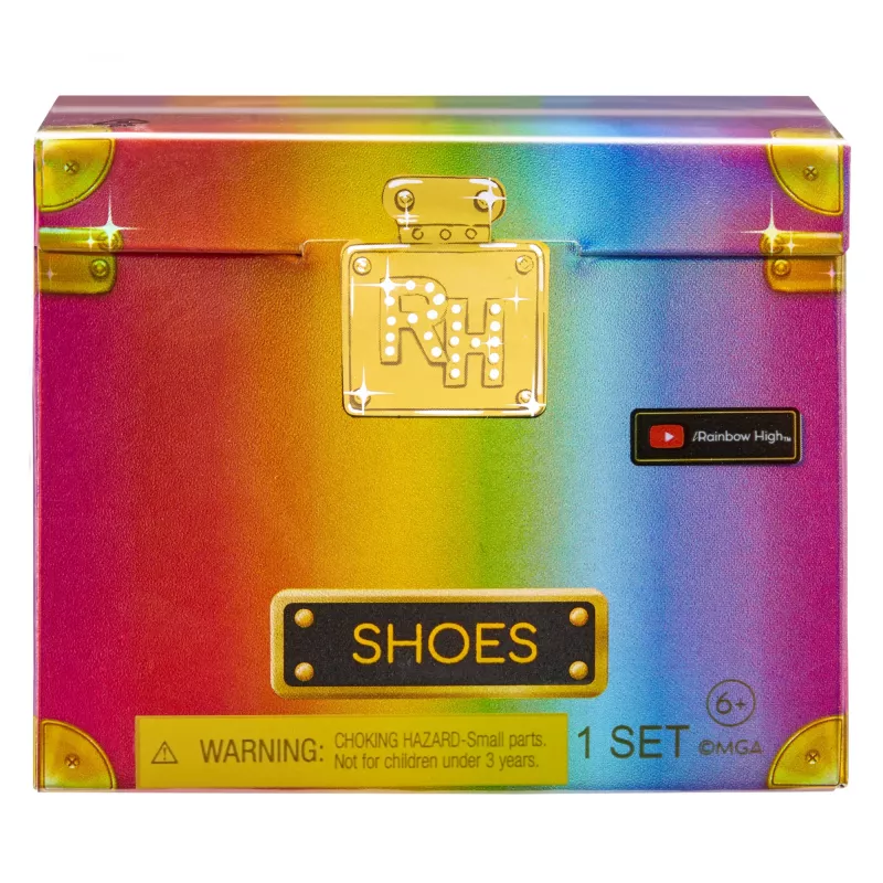 Rainbow High Accessories Studio Series 1, sortido S em PDQ sapatos para bonecas