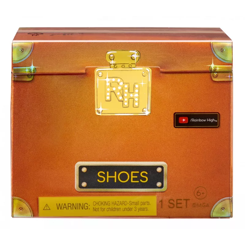 Rainbow High Accessories Studio Series 1, sortido S em PDQ sapatos para bonecas