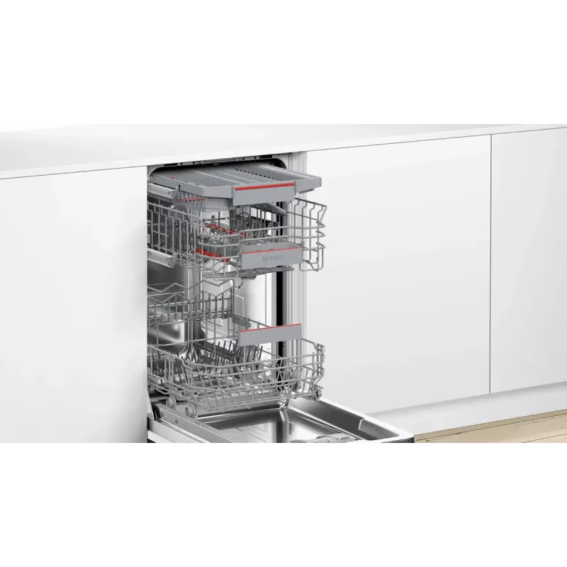 Máquina de lavar loiça encastrável Bosch Serie 4 SPV4HMX49E – Slimline 45 cm, 10 conjuntos de louça, 44 dB, 6 programas