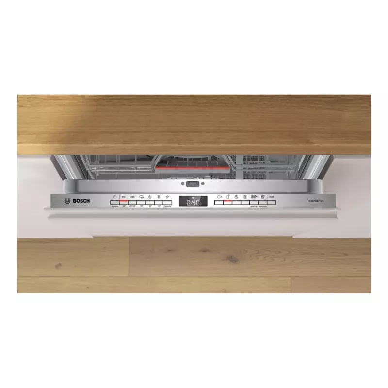 Máquina de lavar loiça encastrável Bosch SMV4ETX08E — 13 conjuntos de louça, 44 dB, tamanho completo 60 cm, classe de eficiência energética B