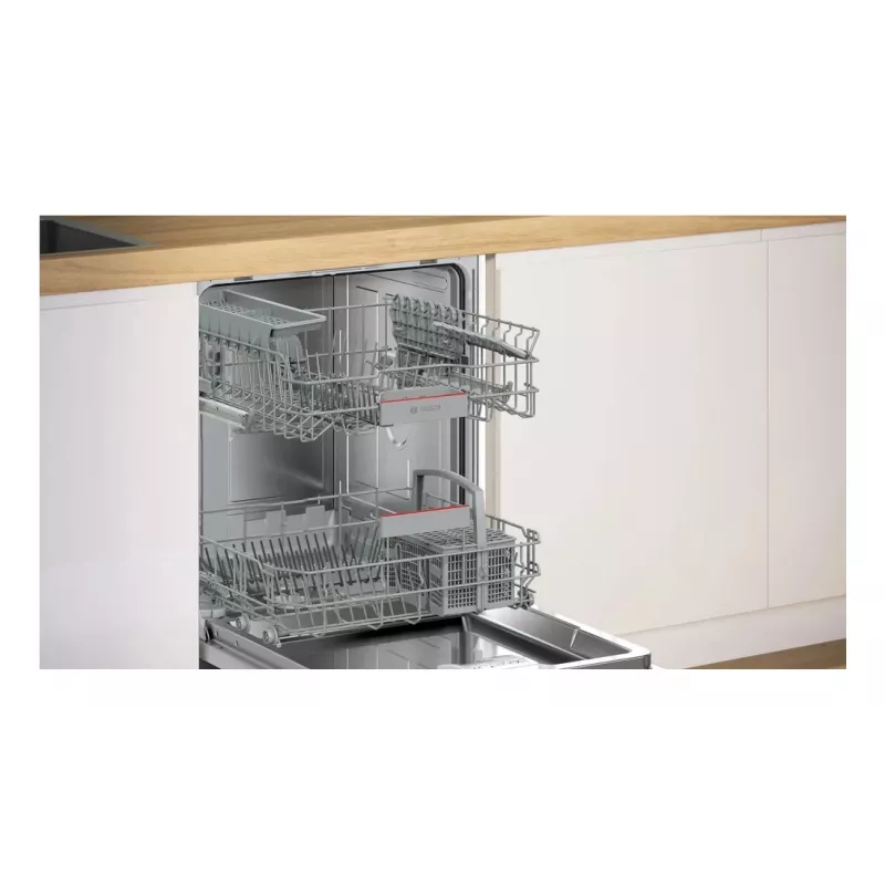 Máquina de lavar loiça encastrável Bosch SMV4ETX08E — 13 conjuntos de louça, 44 dB, tamanho completo 60 cm, classe de eficiência energética B