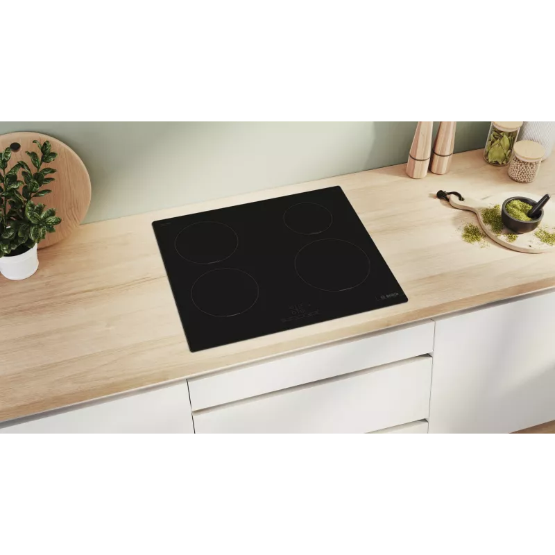 Placa Bosch Serie 4 PUE611BB5E preta encastrável 60 cm placa de indução por zonas 4 zona(s)