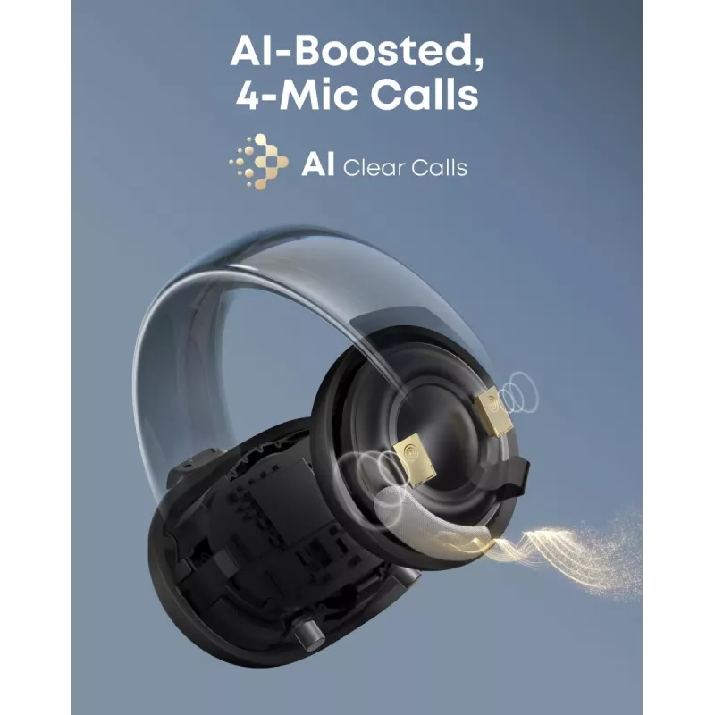 Auscultadores Anker Soundcore Aeroclip preto