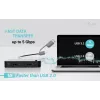 Hub KVM universal i-tec 2x USB-C 2x USB-A 3.0 5000 Mbit/s preto
