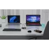 Hub KVM universal i-tec 2x USB-C 2x USB-A 3.0 5000 Mbit/s preto