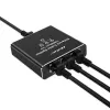 Splitter Ethernet QOLTEC 52294 1x3 RJ45 com entrada de alimentação USB-C