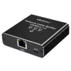 Splitter Ethernet QOLTEC 52294 1x3 RJ45 com entrada de alimentação USB-C