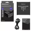 Splitter Ethernet QOLTEC 52294 1x3 RJ45 com entrada de alimentação USB-C
