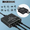 Splitter Ethernet QOLTEC 52294 1x3 RJ45 com entrada de alimentação USB-C