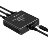 Splitter Ethernet QOLTEC 52294 1x3 RJ45 com entrada de alimentação USB-C