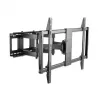 Suporte de parede Manhattan para TV e monitores (Full Motion), para ecrãs de 37 polegadas a 100 polegadas, compatibilidade VESA: todas entre 200x200 mm e 900x600 mm – verifique as dimensões dos quatro orifícios de fixação na parte traseira do ecrã para garantir que encaixam, máx. 80 kg, preto, suporte, garantia vitalícia