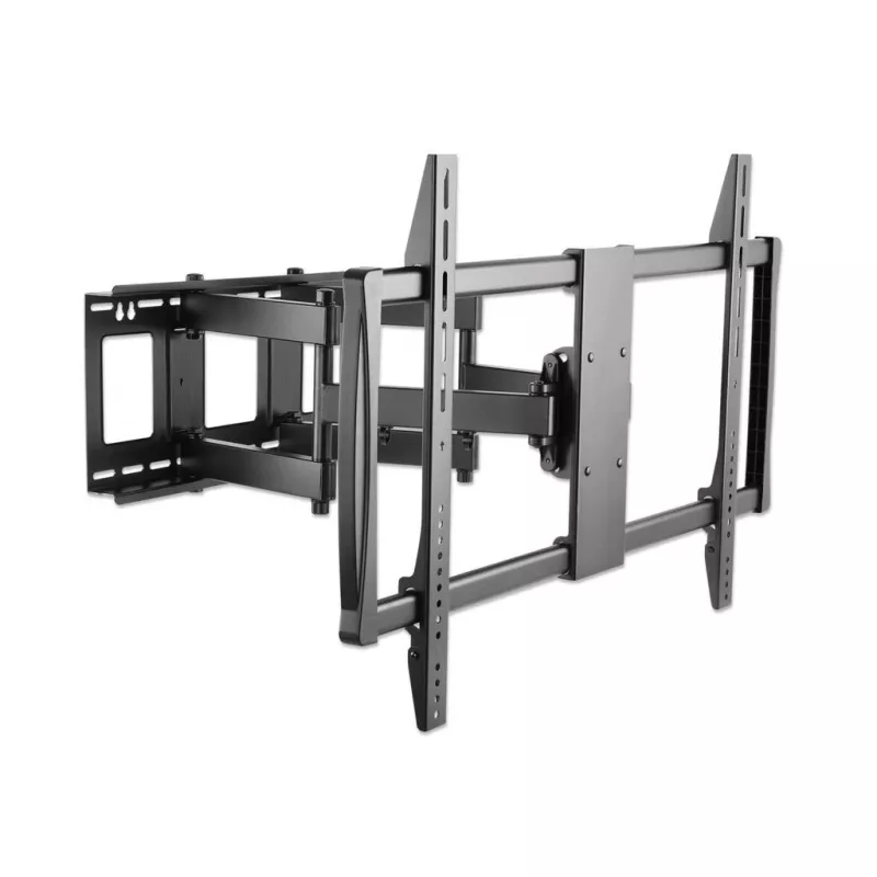Suporte de parede Manhattan para TV e monitores (Full Motion), para ecrãs de 37 polegadas a 100 polegadas, compatibilidade VESA: todas entre 200x200 mm e 900x600 mm – verifique as dimensões dos quatro orifícios de fixação na parte traseira do ecrã para garantir que encaixam, máx. 80 kg, preto, suporte, garantia vitalícia
