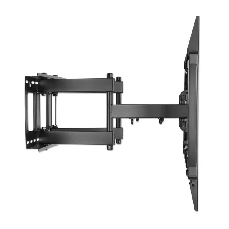 Suporte de parede Manhattan para TV e monitores (Full Motion), para ecrãs de 37 polegadas a 100 polegadas, compatibilidade VESA: todas entre 200x200 mm e 900x600 mm – verifique as dimensões dos quatro orifícios de fixação na parte traseira do ecrã para garantir que encaixam, máx. 80 kg, preto, suporte, garantia vitalícia