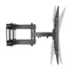 Suporte de parede Manhattan para TV e monitores (Full Motion), para ecrãs de 37 polegadas a 100 polegadas, compatibilidade VESA: todas entre 200x200 mm e 900x600 mm – verifique as dimensões dos quatro orifícios de fixação na parte traseira do ecrã para garantir que encaixam, máx. 80 kg, preto, suporte, garantia vitalícia