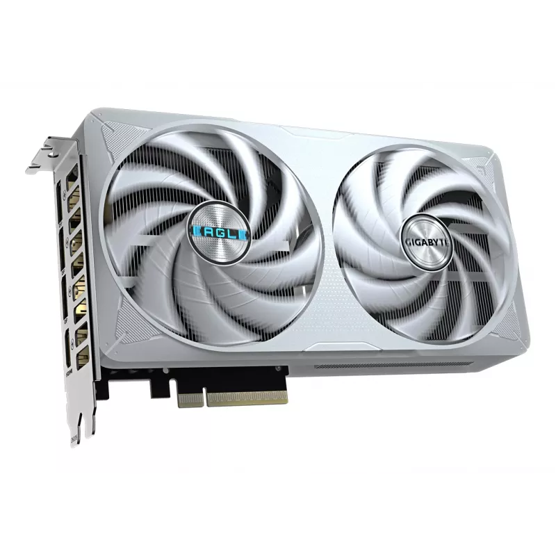 Placa gráfica GIGABYTE GeForce RTX 5060 Ti EAGLE OC ICE 16G – 16 GB GDDR7, 128 Bit, PCI-E 5.0, 2617 MHz frequência do núcleo, 3 x DisplayPort, 1 x HDMI, GV-N506TEAGLEOC ICE-16GD