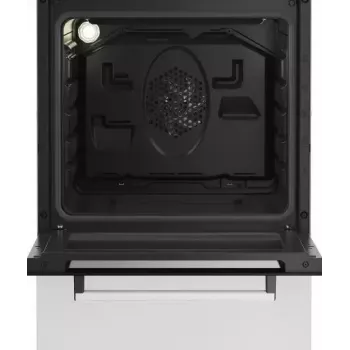 Fogão a gás e elétrico de livre instalação BEKO FSE52323DWD, placa de 4 queimadores, 60 cm, forno de 55 L, classe de eficiência energética A