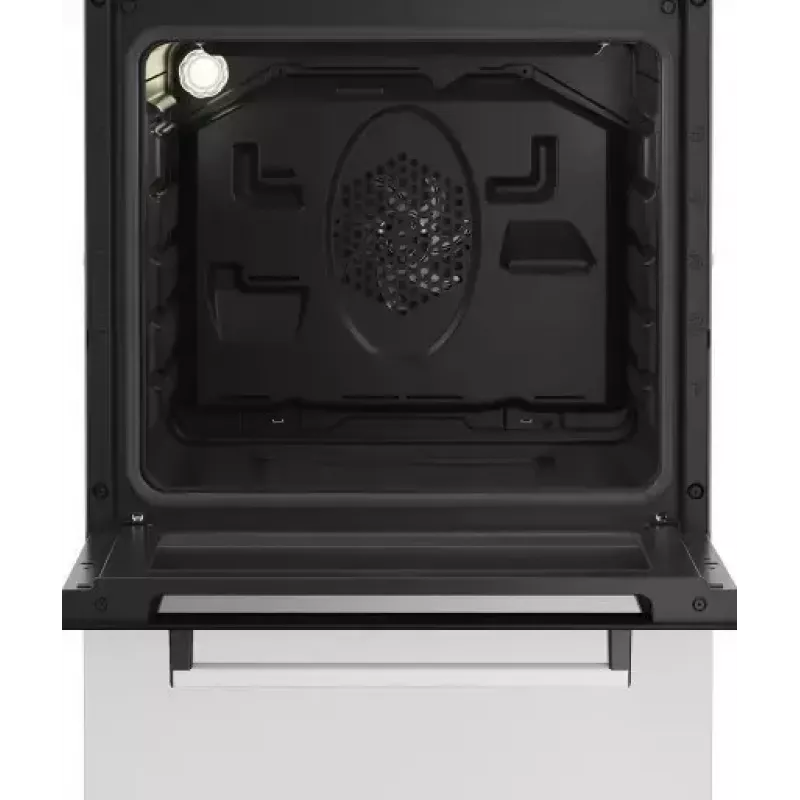 Fogão a gás e elétrico de livre instalação BEKO FSE52323DWD, placa de 4 queimadores, 60 cm, forno de 55 L, classe de eficiência energética A