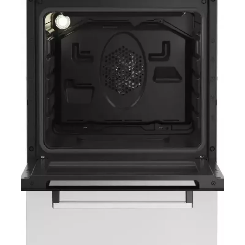 Fogão a gás e elétrico de livre instalação BEKO FSE52323DWD, placa de 4 queimadores, 60 cm, forno de 55 L, classe de eficiência energética A