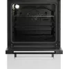 Fogão a gás e elétrico de livre instalação BEKO FSE52323DWD, placa de 4 queimadores, 60 cm, forno de 55 L, classe de eficiência energética A
