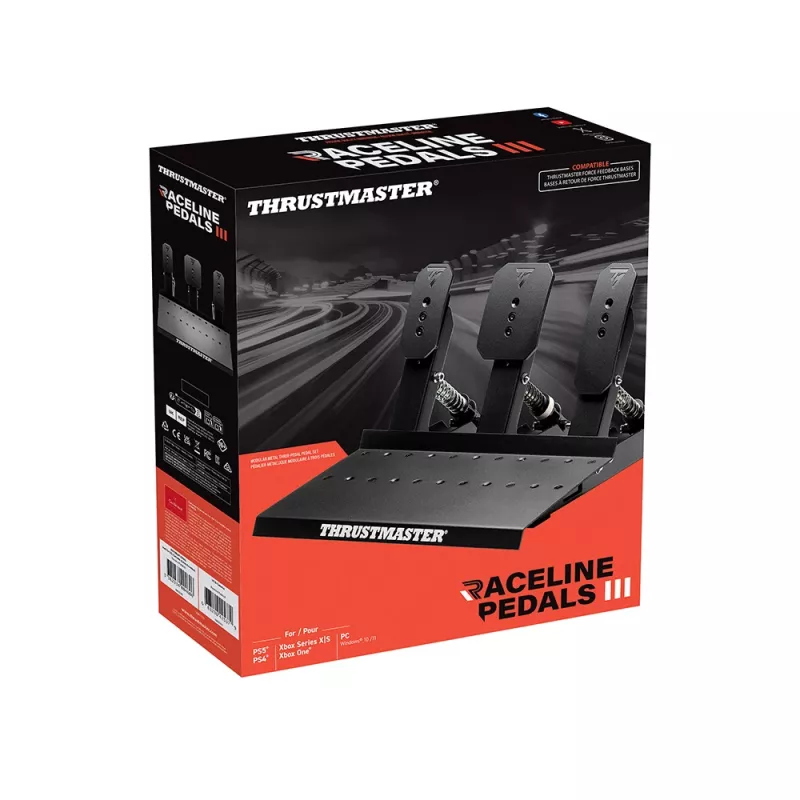 Thrustmaster Raceline Pedals III Preto PC, PlayStation 4, PlayStation 5, Xbox One, Xbox Series S, Xbox Series X