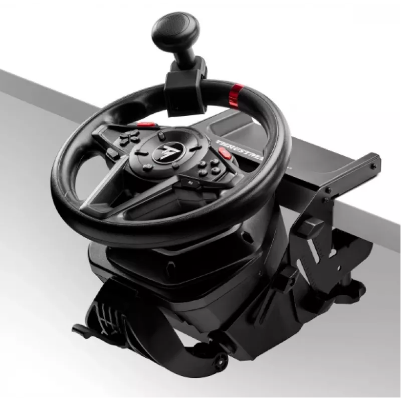 Thrustmaster T128-P Preto USB Volante + pedais Analógico PC, PlayStation 4, PlayStation 5