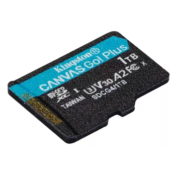 Kingston Technology 1TB microSDXC Canvas Go Plus Gen4 200R A2 U3 embalagem individual sem adaptador