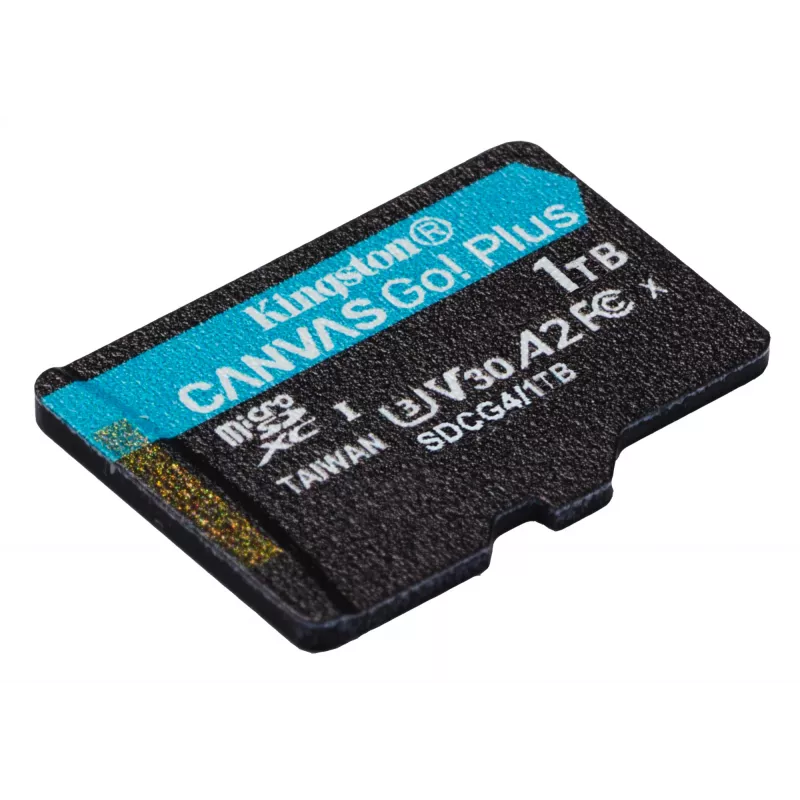 Kingston Technology 1TB microSDXC Canvas Go Plus Gen4 200R A2 U3 embalagem individual sem adaptador