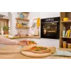 Forno elétrico de encastrar Gorenje BSA6737E15BG — 77 l, preto, temporizador digital, convecção, grelhador, função pizza