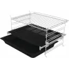 Forno elétrico de encastrar Gorenje BSA6737E15BG — 77 l, preto, temporizador digital, convecção, grelhador, função pizza
