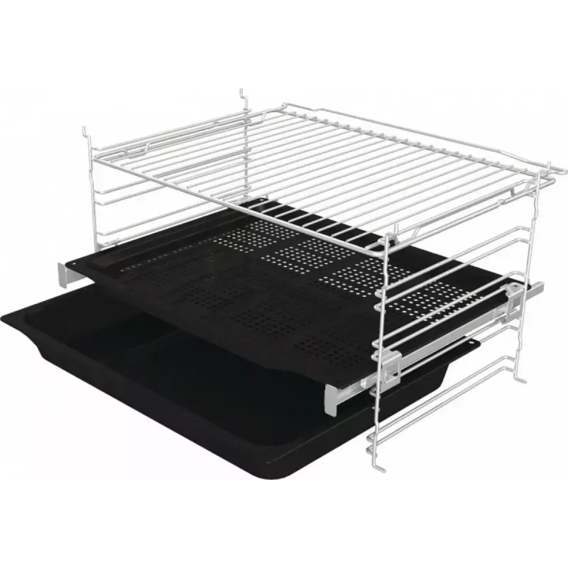 Forno elétrico de encastrar Gorenje BSA6737E15BG — 77 l, preto, temporizador digital, convecção, grelhador, função pizza