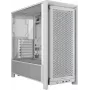 Caixa de PC CORSAIR FRAME 4000D RS Midi Tower Branco — ATX, vidro temperado, 3 ventoinhas frontais de 120mm, suporta radiadores de 360/240/140mm