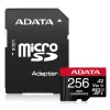 Cartão de memória MicroSDXC ADATA 256 GB AUSDX256GUI3V30SHA2-RA1 UHS-I Classe 10 V30 (leitura 100 MB/s, escrita 80 MB/s) com adaptador SD