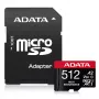 Cartão de memória MicroSDXC ADATA 512GB UHS‑I U3 V30 Classe 10 A2, 100/85 MB/s, à prova de água