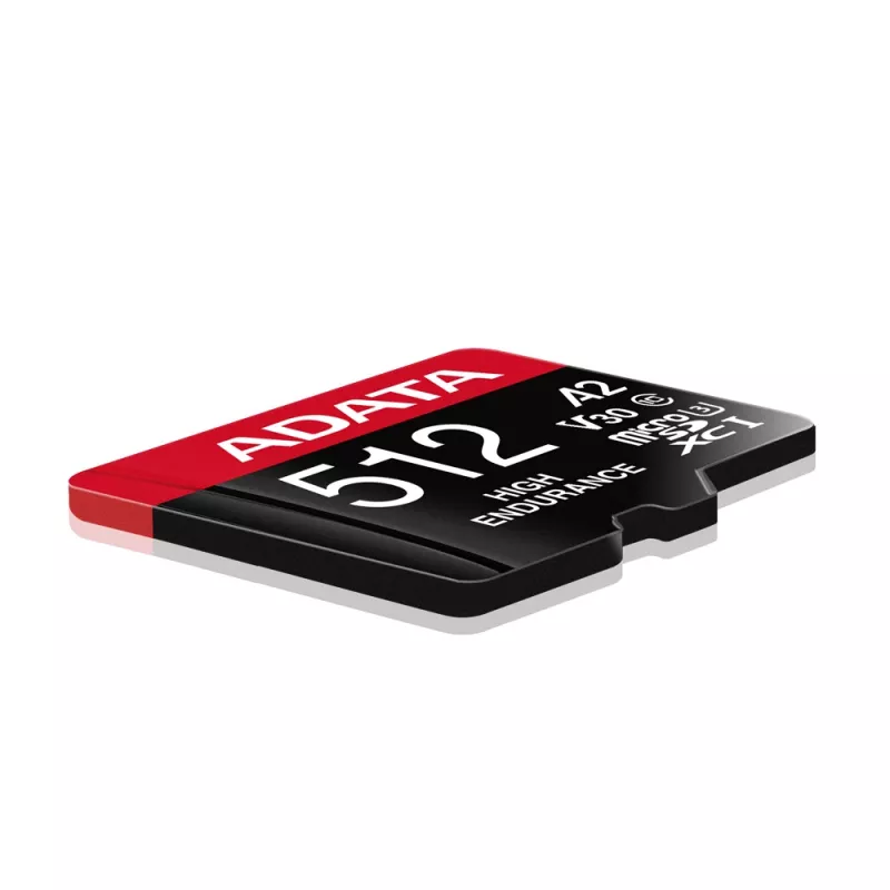 Cartão de memória MicroSDXC ADATA 512GB UHS‑I U3 V30 Classe 10 A2, 100/85 MB/s, à prova de água