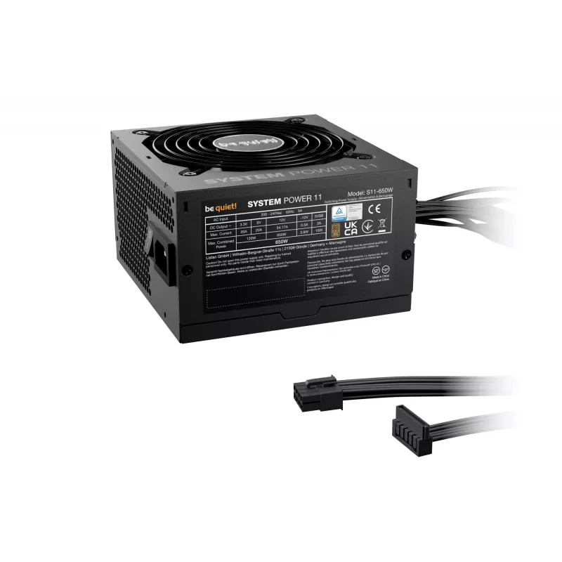 Fonte de alimentação be quiet! System Power 11 650W 20+4 pinos ATX ATX preto