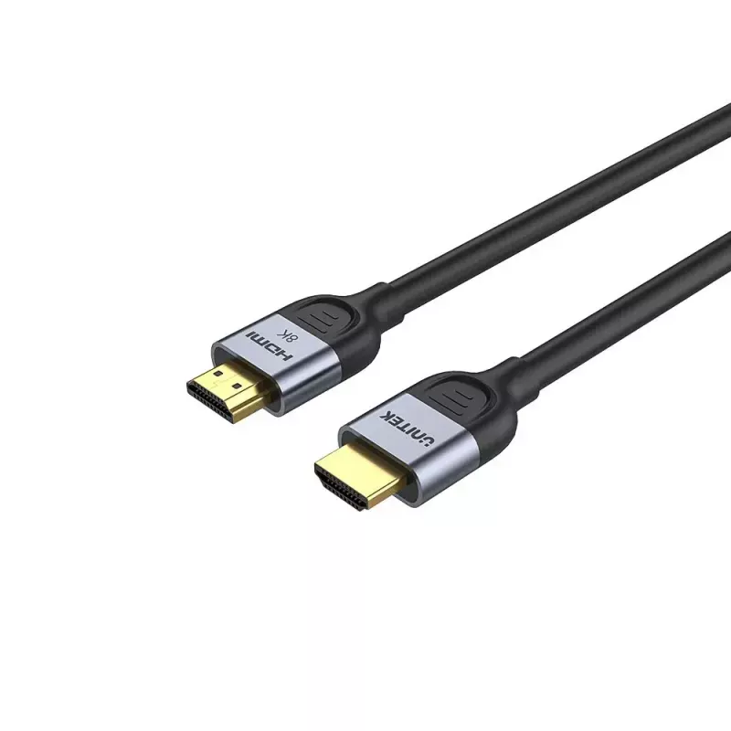 Cabo HDMI UNITEK C11086GY01-3M 3m 2.1 48 Gbit/s preto cinzento
