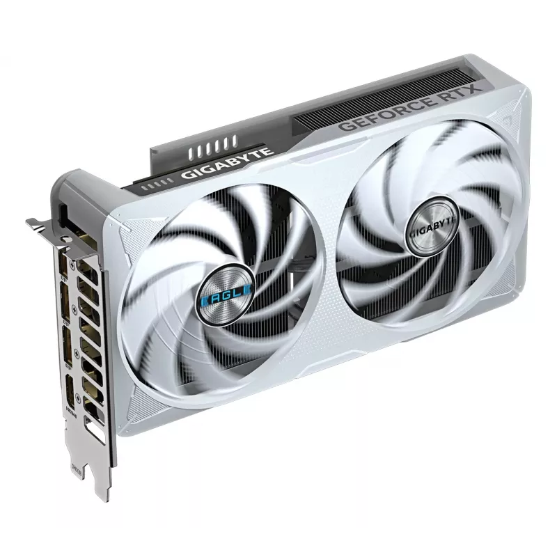 Placa gráfica GIGABYTE GeForce RTX 5060 Ti EAGLE OC ICE 8G – 8 GB GDDR7, 128 bits, PCI-E 5.0, 2617 MHz frequência do núcleo, 3 x DisplayPort, 1 x HDMI, GV-N506TEAGLEOC ICE-8GD