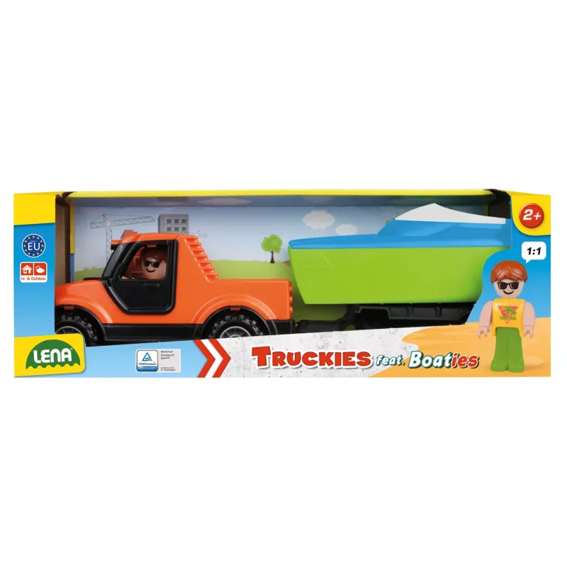 Lena Truckies Pickup com reboque Boaties, conjunto, multicolor