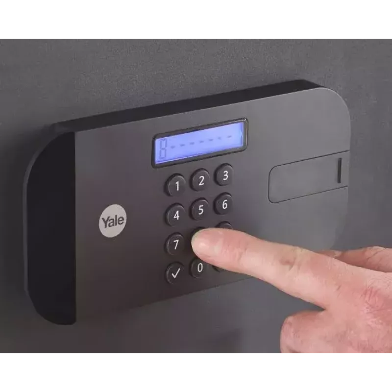 Cofre autónomo Yale YSEB/400/EB1 aço preto fechadura de combinação