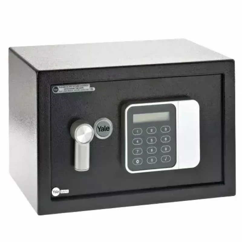 Cofre autónomo Yale YSG/250/DB2 — aço, fechadura de combinação, 16 L, preto, montagem no chão/parede