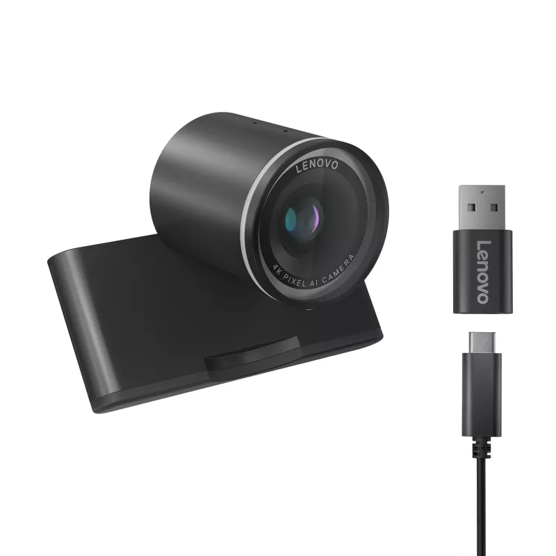 Lenovo 4XC1Q25246 Webcam 8 MP 1920 x 1080 píxeis USB-C preto