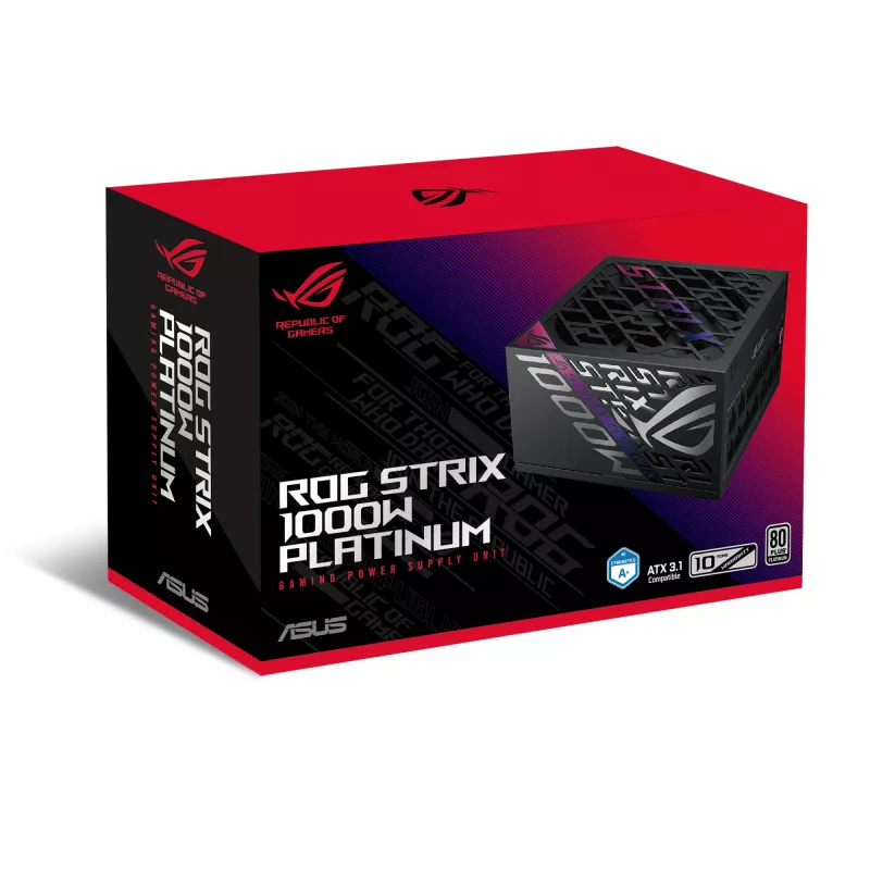 Fonte de alimentação ASUS ROG STRIX-1000P-GAMING 1000 W 20+4 Pin ATX ATX preto, prateado