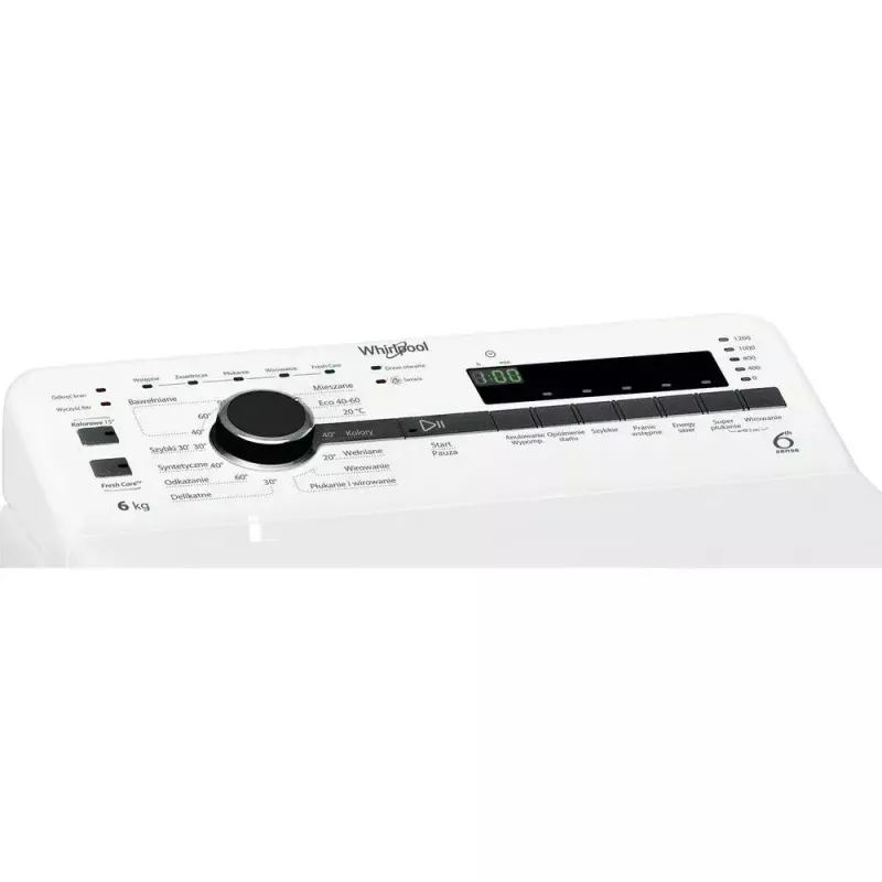 Máquina de lavar Whirlpool NTDLR 6240SS PL/N de carga superior 6 kg 1151 rpm branco