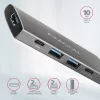 Hub USB Axagon HMC-5G21 10Gbps, 2x USB-A, 2x USB-C, HDMI 4k/30Hz, PD 60W, cabo USB-C