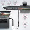 Hub USB Axagon HMC-5G21 10Gbps, 2x USB-A, 2x USB-C, HDMI 4k/30Hz, PD 60W, cabo USB-C