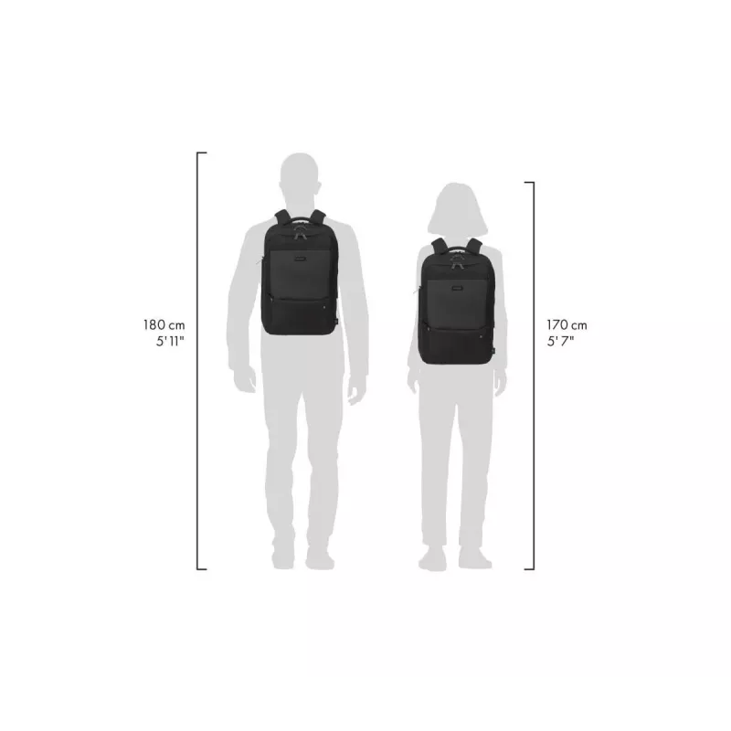 Mochila para portátil DICOTA Five - 14-16 polegadas - preto / 900d poliéster PET reciclado