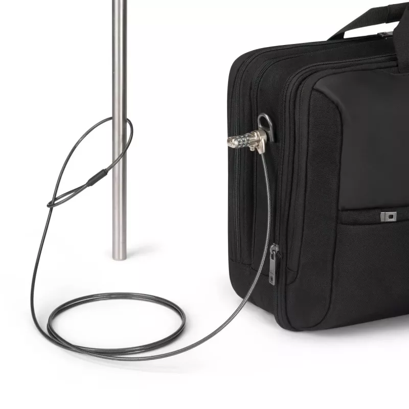 Mala para portátil DICOTA Top Traveller Dual Five - 14-16 polegadas - preto / 900d poliéster PET reciclado