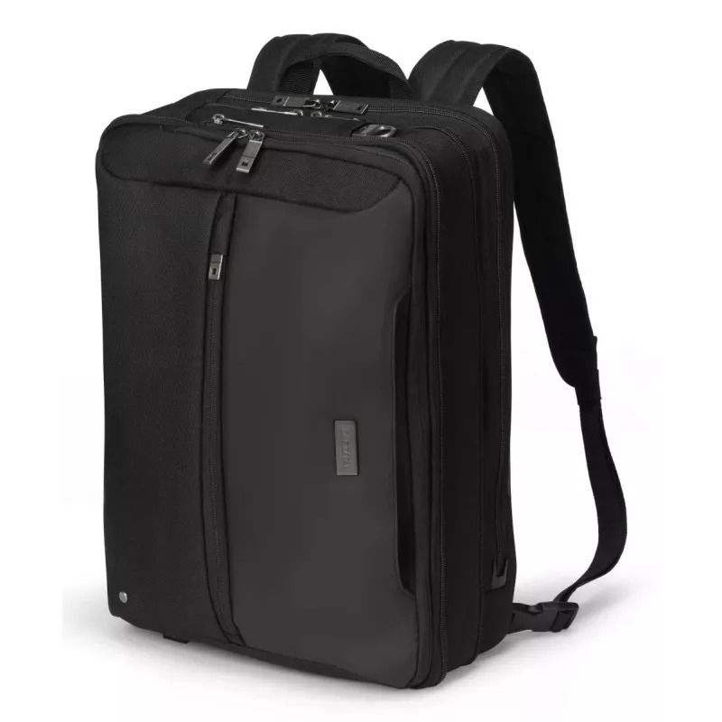 Mala para portátil DICOTA Top Traveller Dual Five - 14-16 polegadas - preto / 900d poliéster PET reciclado